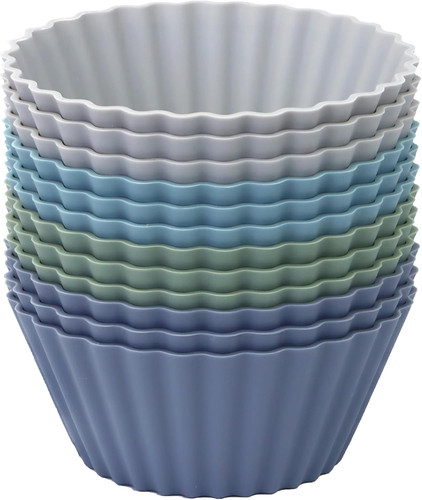 Large silicone muffin cups - silicone, cups,